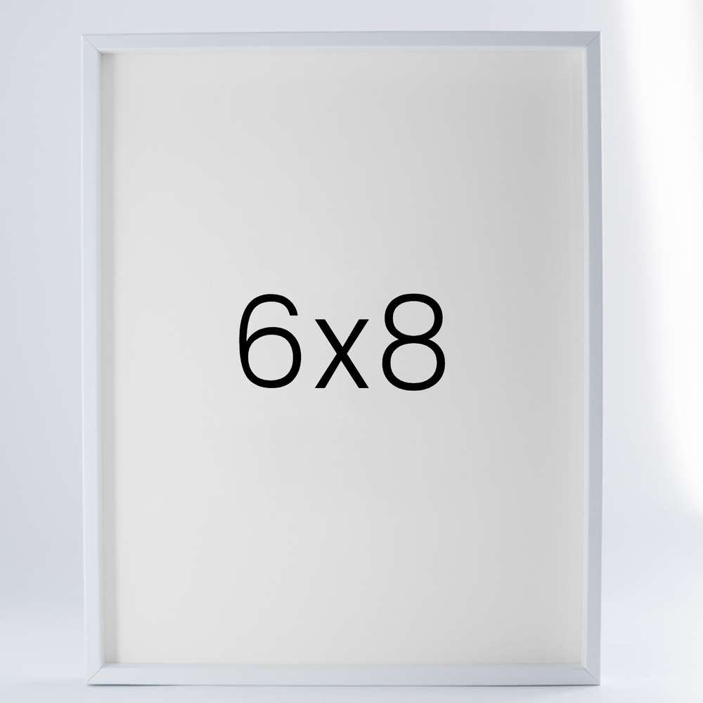 9mm우드심플 나무액자 사진액자 포토테이블 웨딩 전시회 맞춤 틀 6x8 152x203mm, 화이트 - 메인 이미지