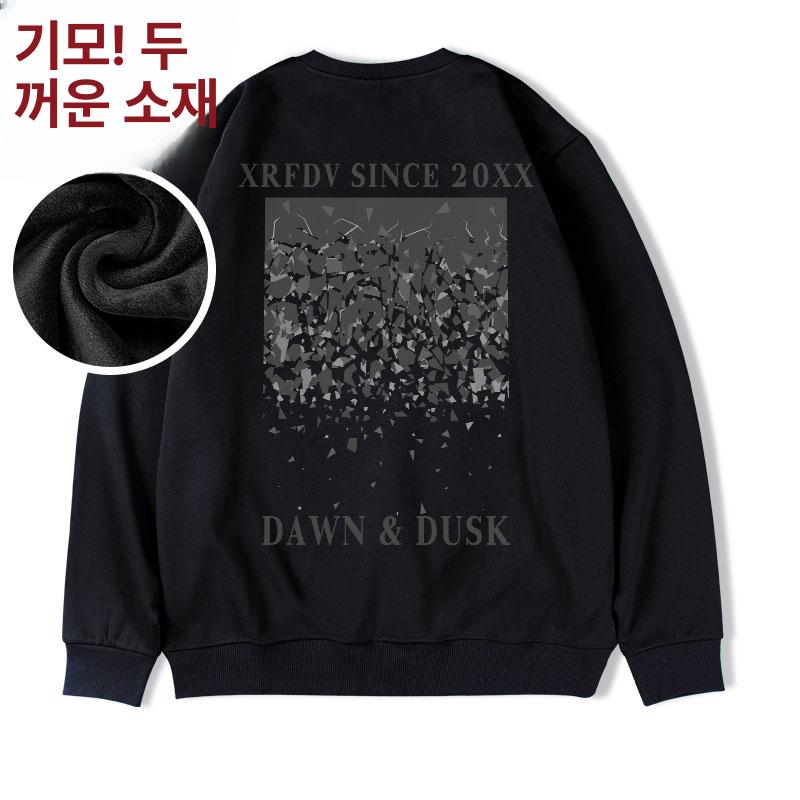 스노우보드후드티 기모 따듯한 겨울 단체복 반티 커플 루즈핏 - 상세 이미지 5