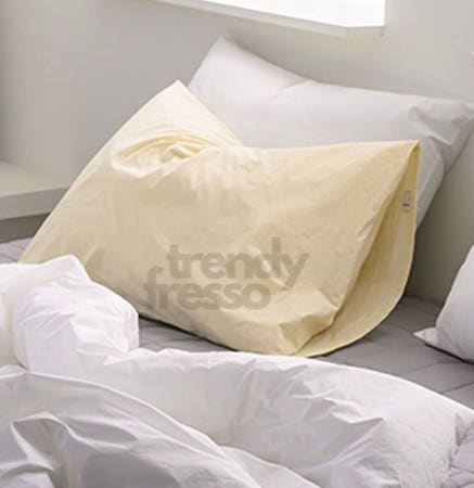 [트렌디프레소협력사]데이슬롯 마이베딩 옐로우 자루형 베개커버 해피니베개커버