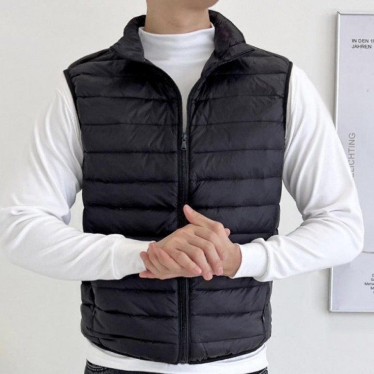 조끼 베스트 가벼운 퀼팅 2개 경량 패딩 간절기 다운패딩 패딩 간절기 온열 보온 - 상품 이미지