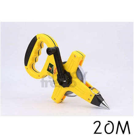 [트렌디프레소협력사]데이슬롯 스틸 줄자 20M 공업용 거리측정 손잡이 일반측량 먼거리측정