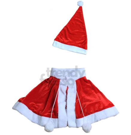 [트렌디프레소협력사]데이슬롯 산타 모자망토 세트 크리스마스행사 크리스마스파티 산타복