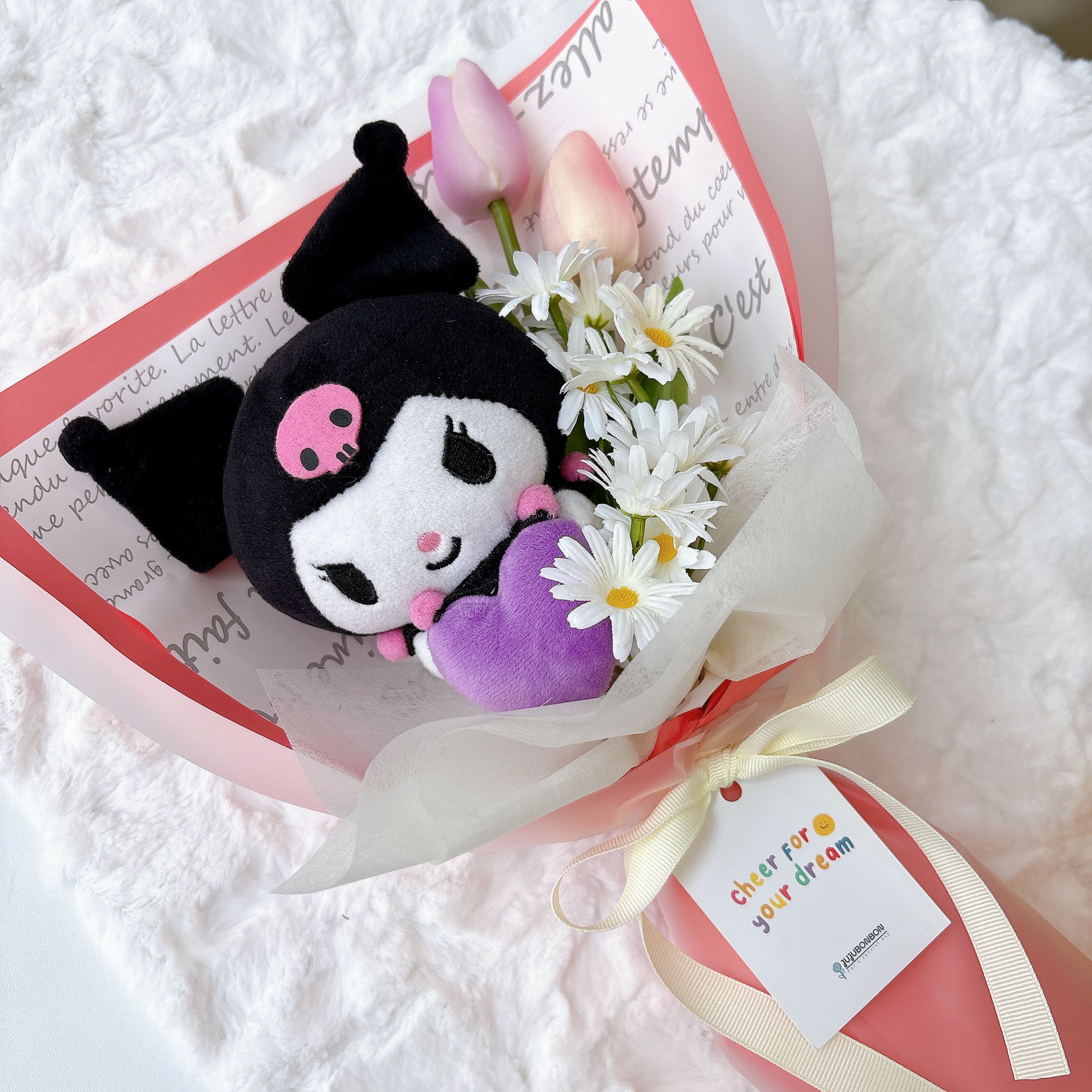 쿠로미 데이지 인형꽃다발 산리오 헬로키티 졸업식 발표회 연주회 여자친구선물 킨더조이 - 상품 이미지