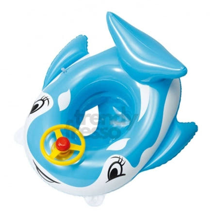 [트렌디프레소협력사]데이슬롯 블루 돌고래 유아 보행기 튜브 유아물놀이튜브