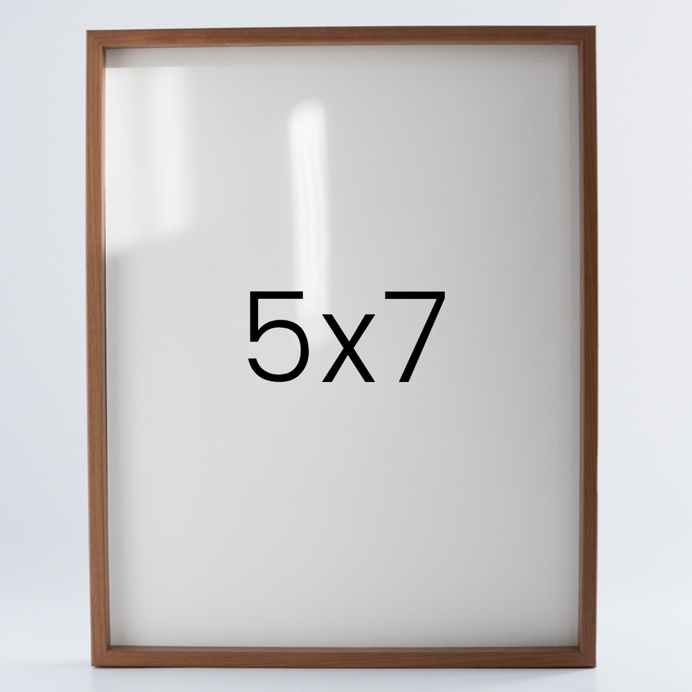 9mm우드심플 나무액자 사진액자 포토테이블 웨딩 전시회 맞춤 틀 5x7 127x177mm, 연밤 - 메인 이미지