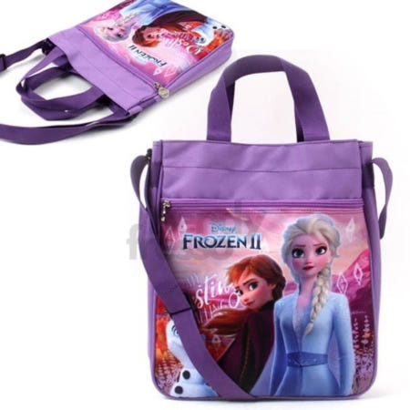 [트렌디프레소협력사]데이슬롯 겨울왕국2 보조크로스백 실내화가방 아동 피아노학원가방 여아크로스백