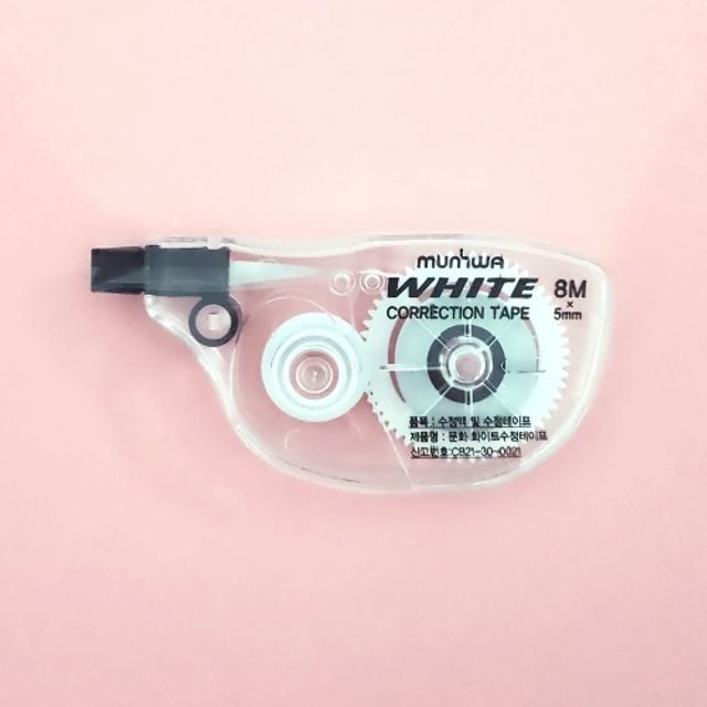 문화 화이트 수정테이프 5mmx8M 갑(24개입) - 메인 이미지