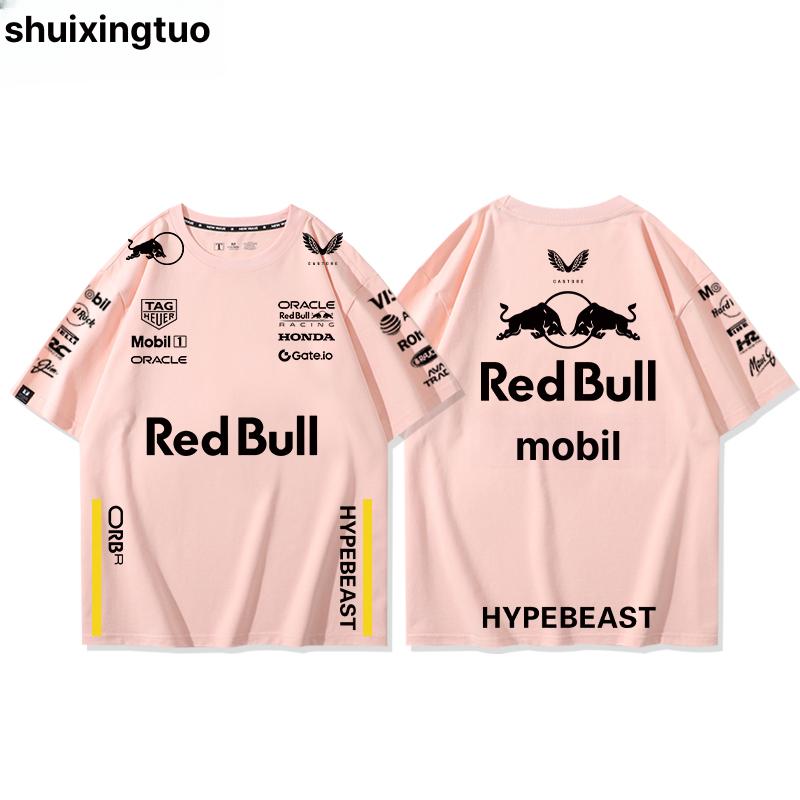 F1 포뮬러 redbull 티셔츠 유니폼 로고 레드불레이싱 동호회 남성 반티 스포츠 - 상세 이미지 3