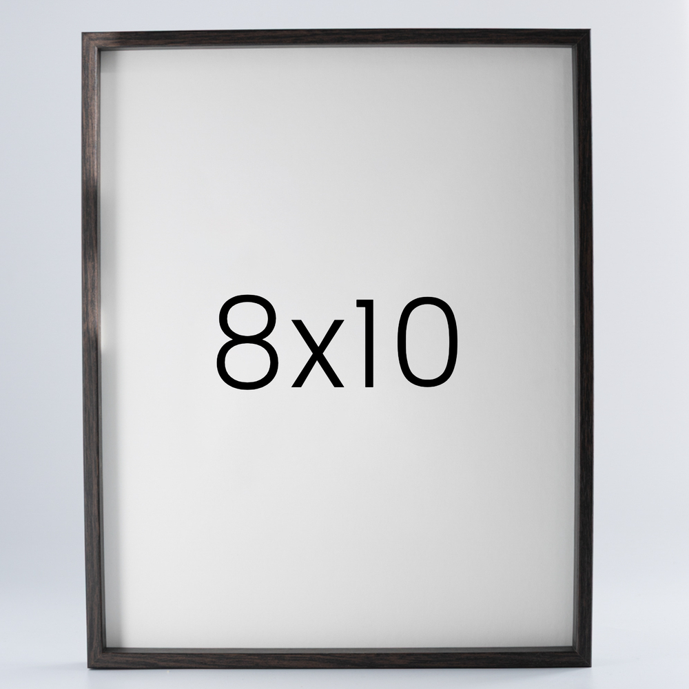 9mm우드심플 나무액자 사진액자 포토테이블 웨딩 전시회 맞춤 틀 8x10 203x254mm, 진밤 - 메인 이미지