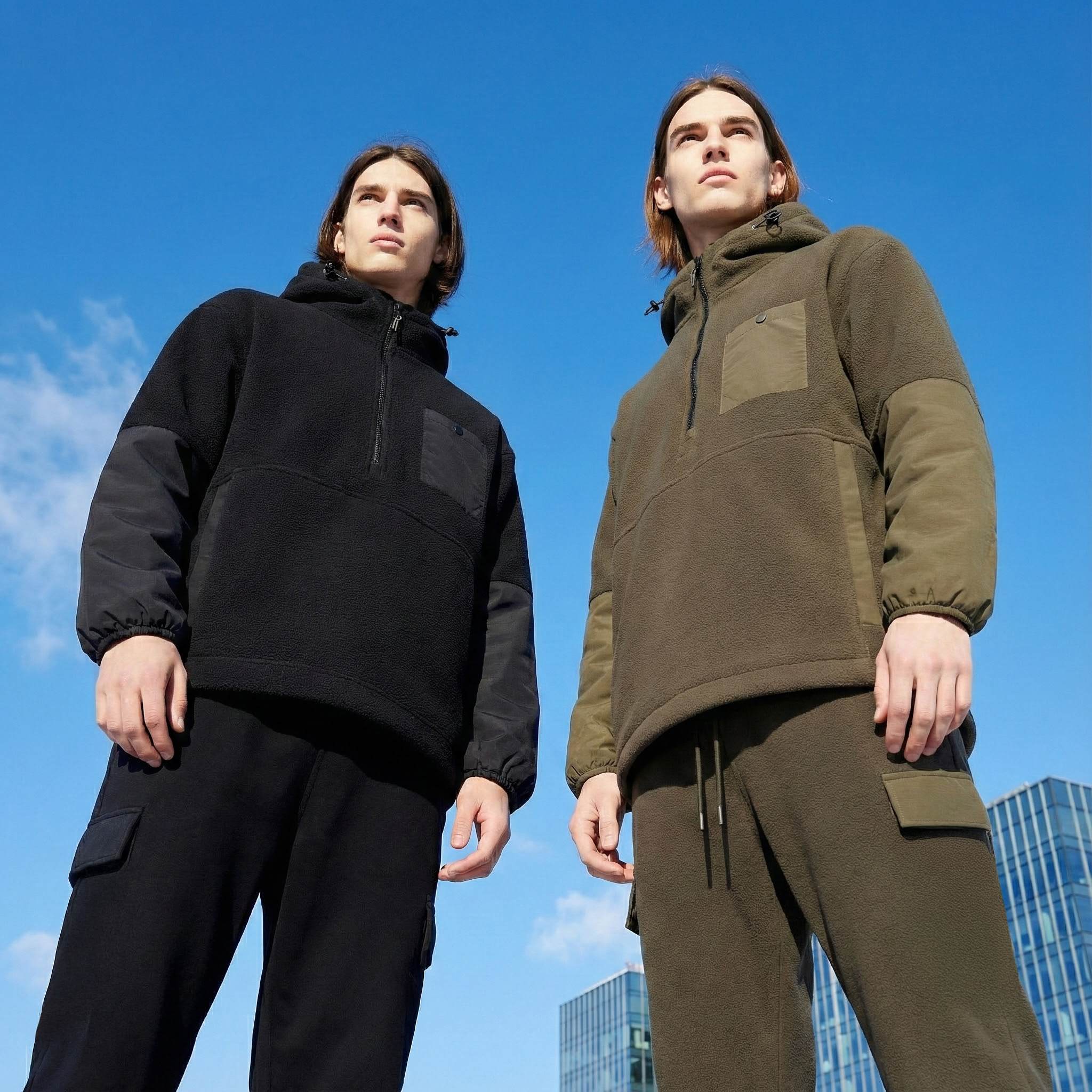 케이스위스 남녀공용 덤블 플리스 아노락 반집업 베스트상품