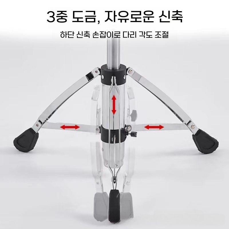드럼의자 악기 연주용 등받이 스툴 높이조절 체어 - 상세 이미지 2