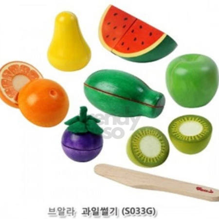 데이슬롯 유아 과일썰기 장난감 소꿉놀이 교구 야채모형세트