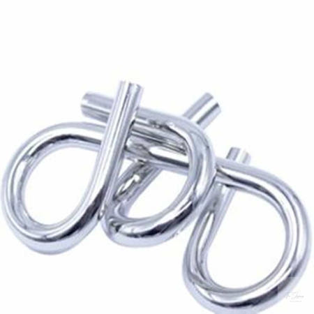 온지니 메탈와이어퍼즐 트위스트 옐로우 2단계 IQ게임 머리쓰는퍼즐