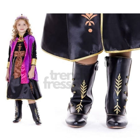 [트렌디프레소협력사]데이슬롯 겨울왕국2 안나 부츠 캐릭터 파티구두 공주신발 코스튬플레이 여아신발