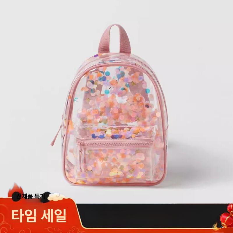 보석 다양 가방 학교 블링 스팽글 귀여운 색상 백백 - 상세 이미지 3