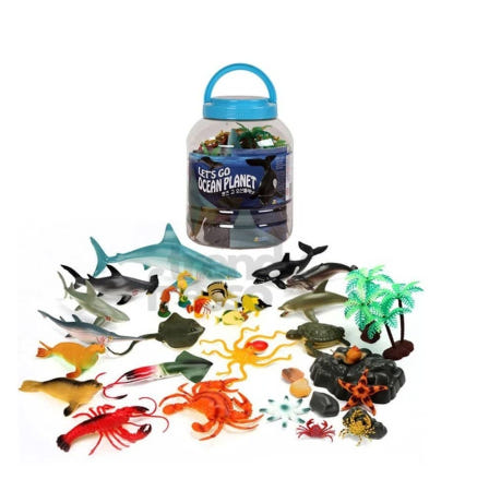 데이슬롯 바다생물 피규어 세트 해양동물모형 유치원교구