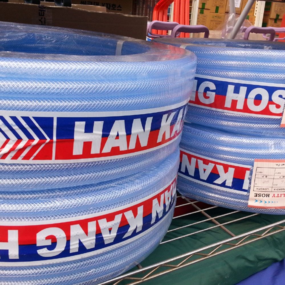 편사물호스 반투명16mm 40M 세차호스 정원호스 청소 - 메인 이미지