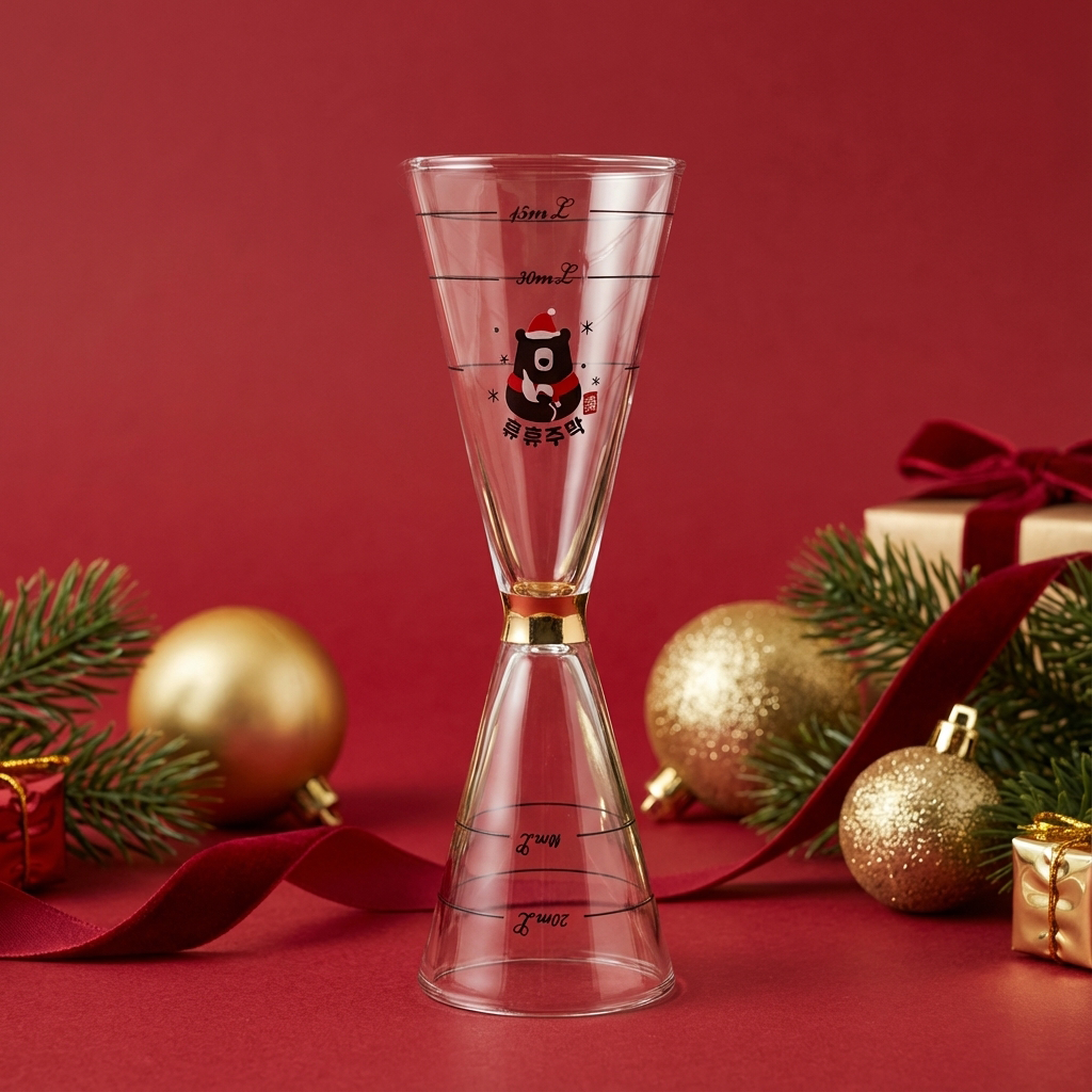 휴휴주막 양주 잔 위스키 글라스 칵테일 하이볼 잔 크리스마스 선물세트 한정판