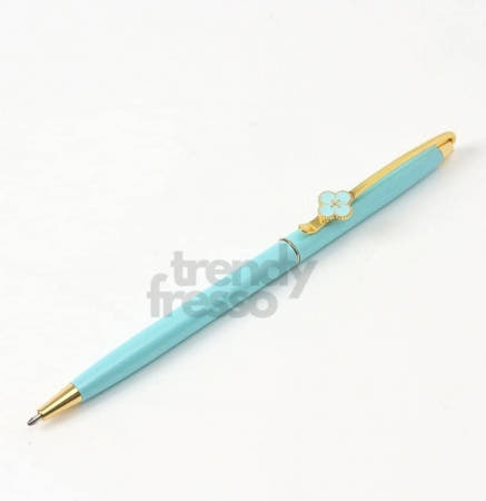 [트렌디프레소협력사]데이슬롯 클로버 스카이 트위스트 볼펜 2개입 사무실볼펜