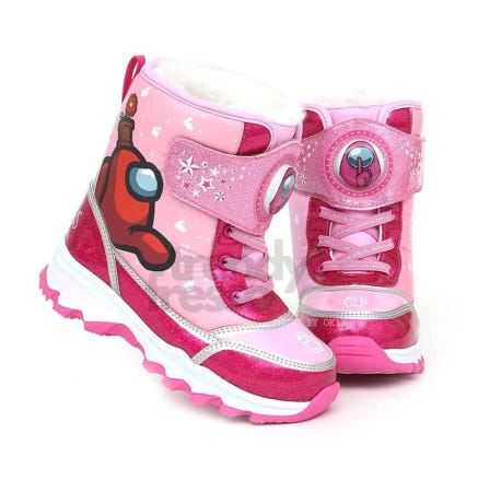 데이슬롯 어몽어스 발광부츠 여아 방한신발 여자아이부츠