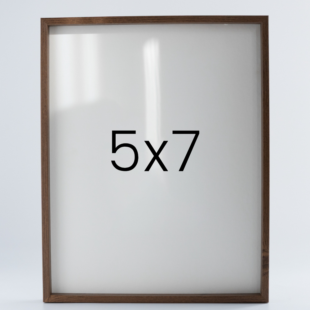 9mm우드심플 나무액자 사진액자 포토테이블 웨딩 전시회 맞춤 틀 5x7 127x177mm, 밤색