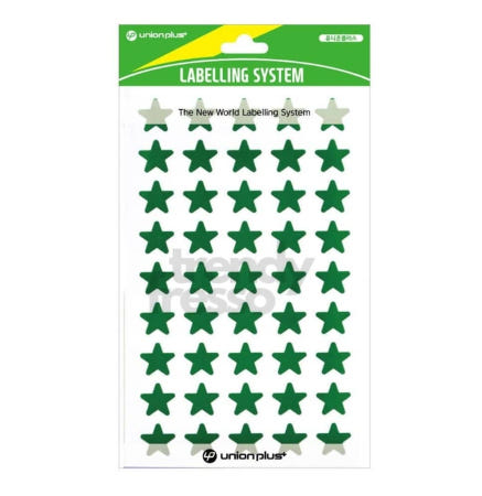 [트렌디프레소협력사]데이슬롯 홀로그램 별스티커 그린 13X14mm 7매 X10개 인덱스스티커