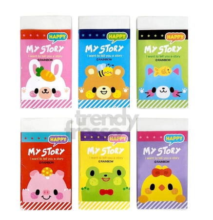 [트렌디프레소협력사]데이슬롯 사각왕지우개 24개 학용품 캐릭터지우개 달란트시장