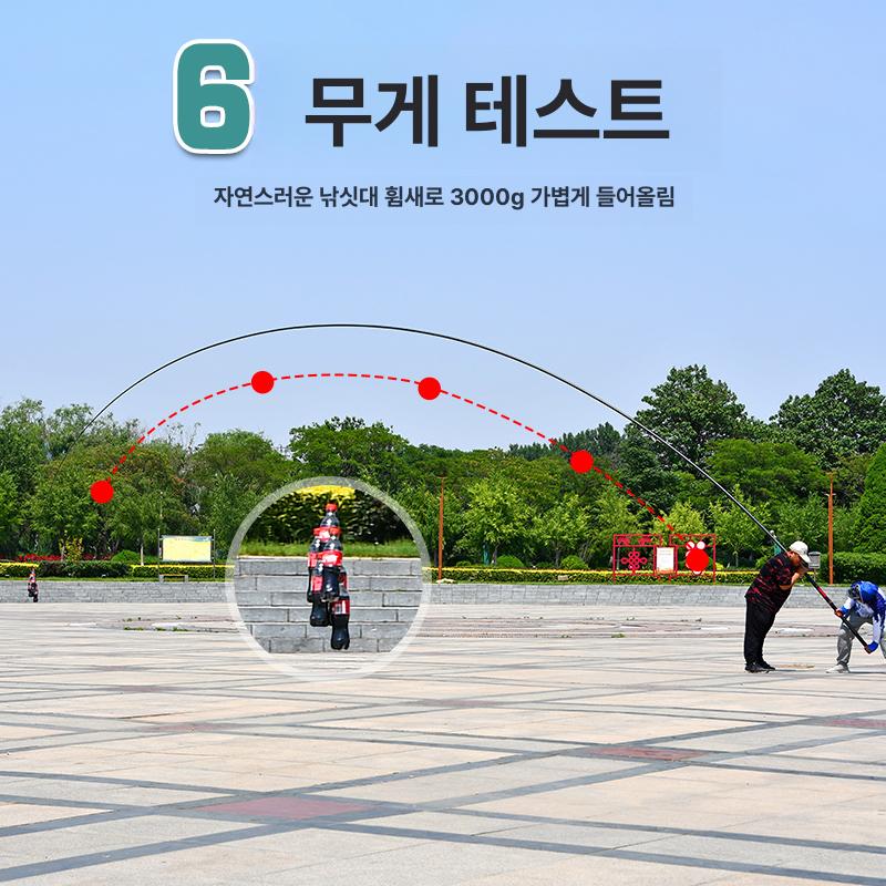 초경량 낚싯대 15m 장대 민물 탄소강 잉어 붕어 경질 향어 - 상세 이미지 4