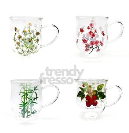 데이슬롯 레트로 유리컵 400ml 주스컵