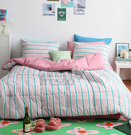 데이슬롯 핑크나나스트 Q 차렵세트 퀸사이즈이불