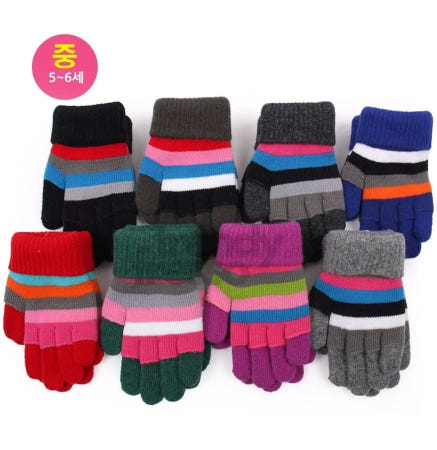 [트렌디프레소협력사]데이슬롯 아동 니트장갑 중형 여자아이장갑