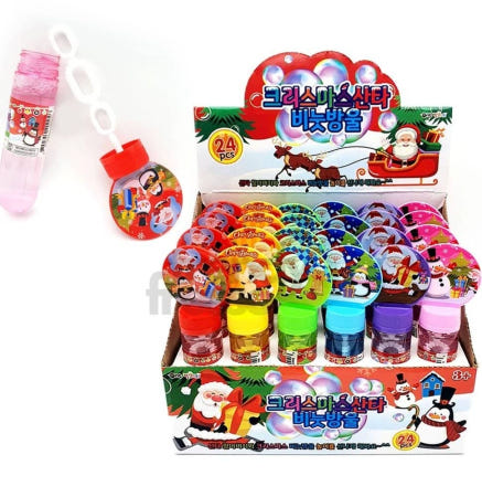 데이슬롯 산타 비누방울놀이 24개 버블장난감 교회선물 파티용품