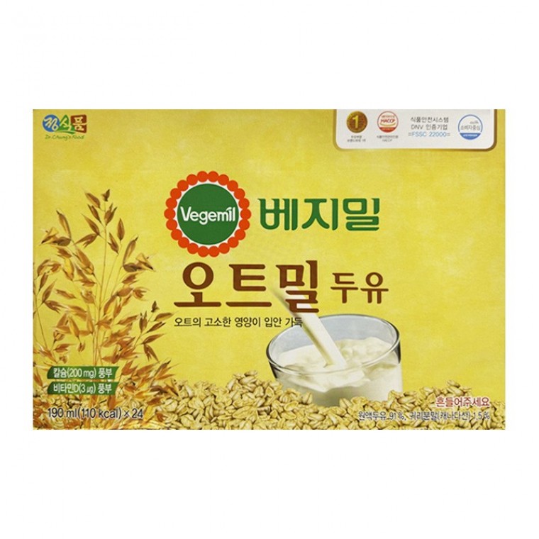 베지밀 오트밀 두유 190ml x 24개 - 상품 이미지