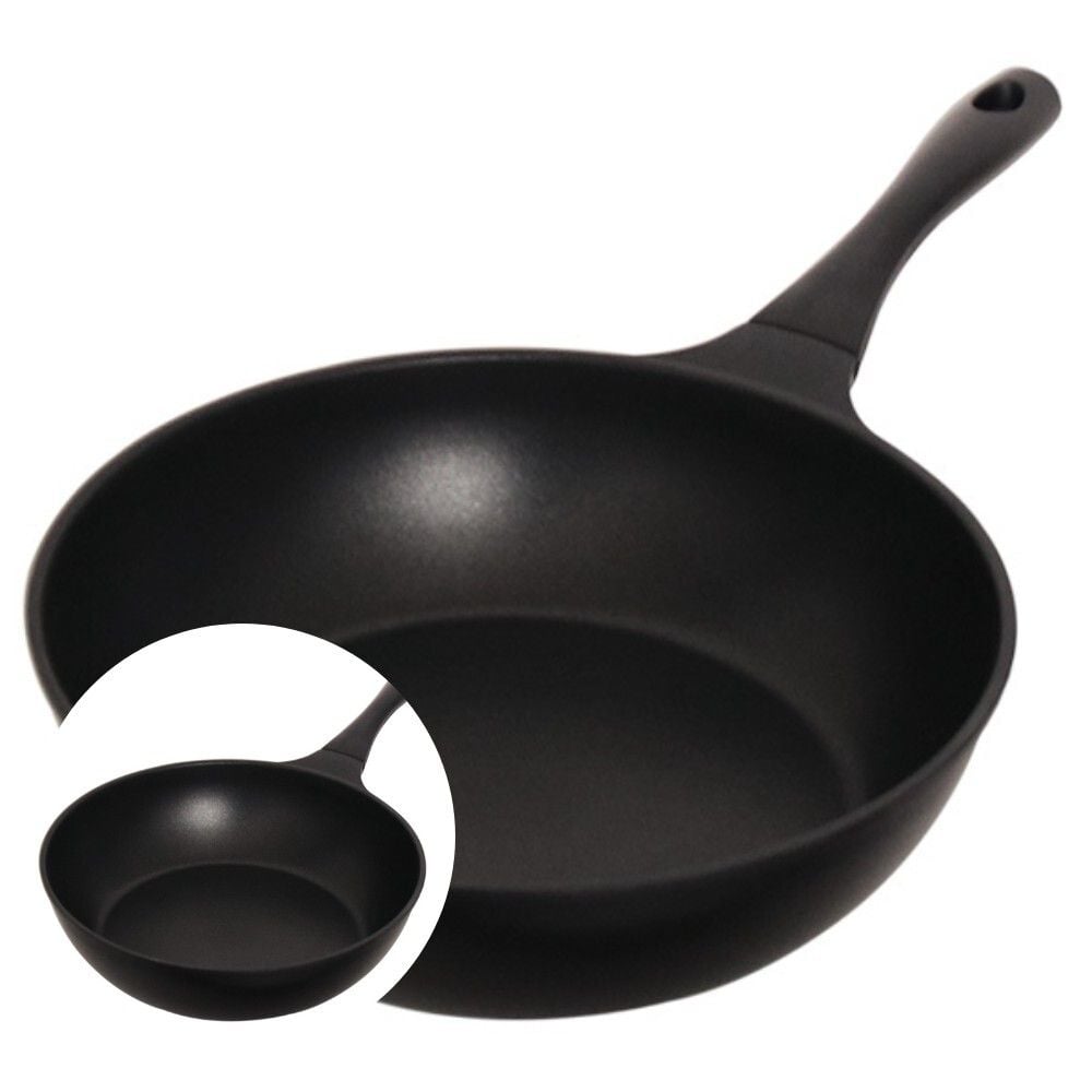 스텐레스 인덕션 주물팬 28cm 궁중팬튀김팬 북경팬 - 메인 이미지