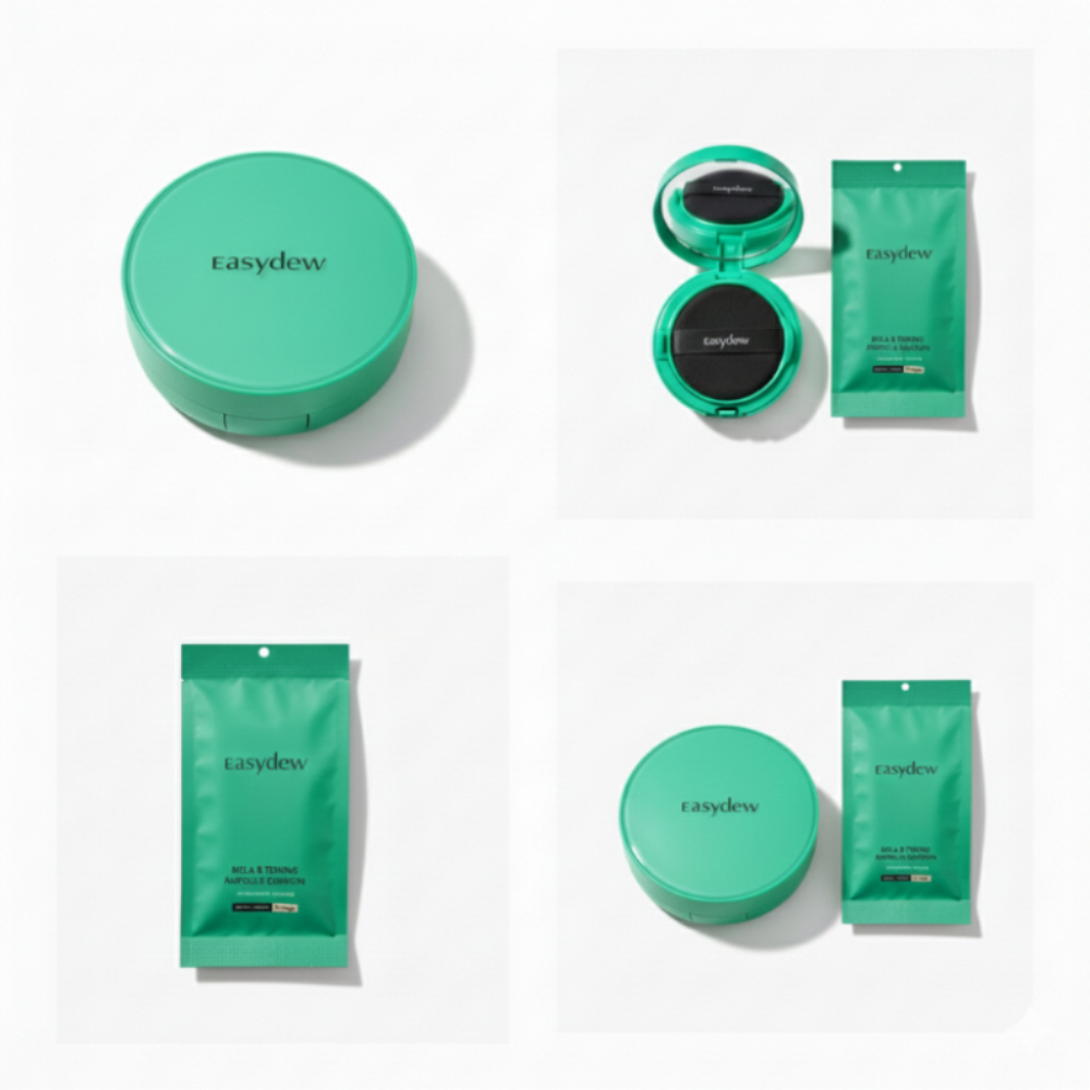 기미쿠션 EASYDEW 기미팩트 앰플사용후기 기미커버