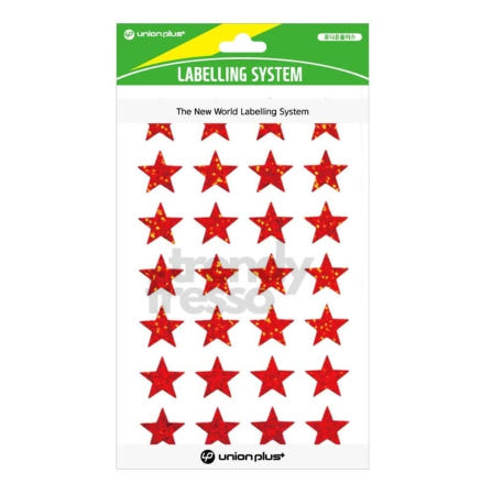 [트렌디프레소협력사]데이슬롯 홀로그램 별스티커 레드 17X17mm 4매 X10개 리뷰스티커