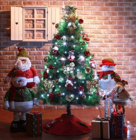 [트렌디프레소협력사]데이슬롯 산타 선물 솔잎 150cm 트리 풀세트 크리스마스용품