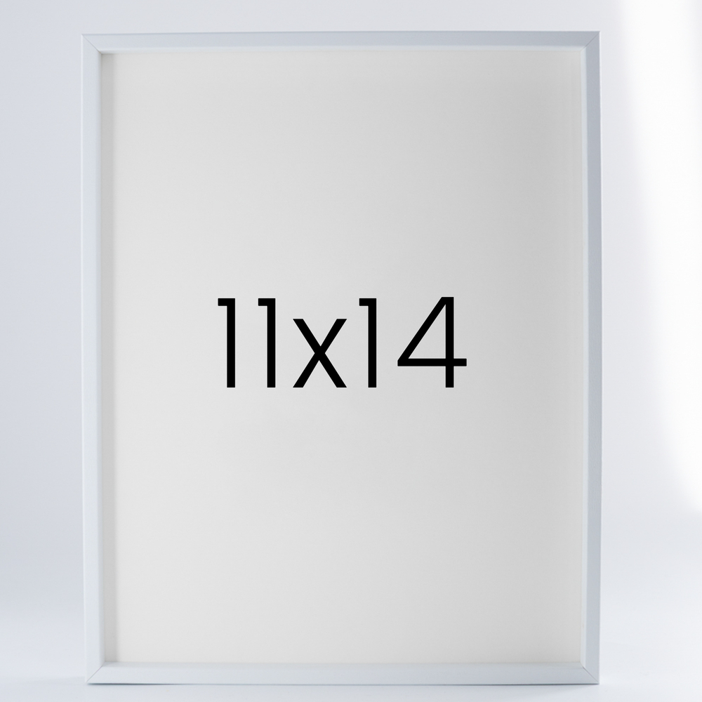 9mm우드심플 원목액자 웨딩 전시회 맞춤 프레임 틀 11x14 279x355mm, 화이트 - 메인 이미지