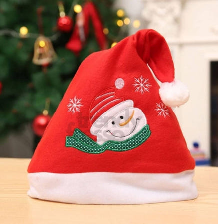 데이슬롯 눈사람 자수 산타모자 산타복장 크리스마스행사 산타복모자