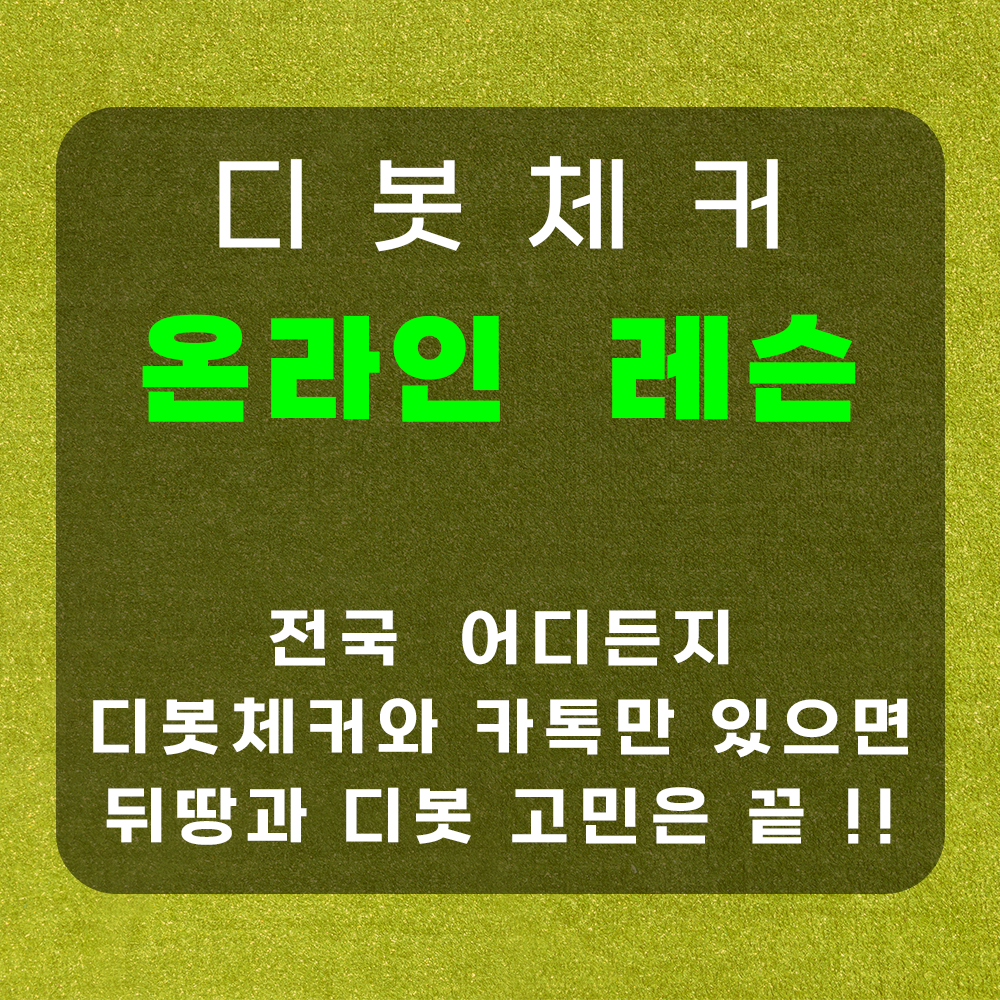 화상레슨 온라인레슨 스윙교정 디봇만들기 뒤땅교정 디봇체커 - 상품 이미지