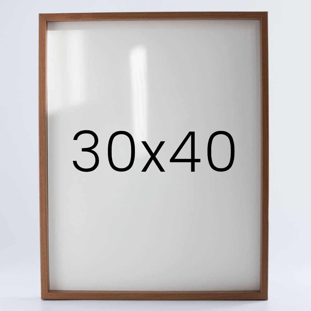 9mm우드심플 원목액자 웨딩 전시회 맞춤 프레임 틀 30x40 300x400mm, 연밤 - 메인 이미지
