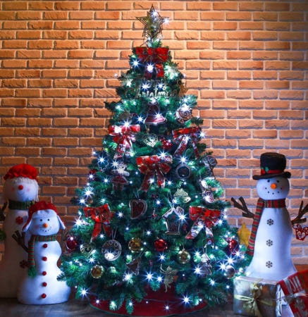 [트렌디프레소협력사]데이슬롯 해피 쿠키 열매 180cm 트리 풀세트 트리세트 크리스마스용품