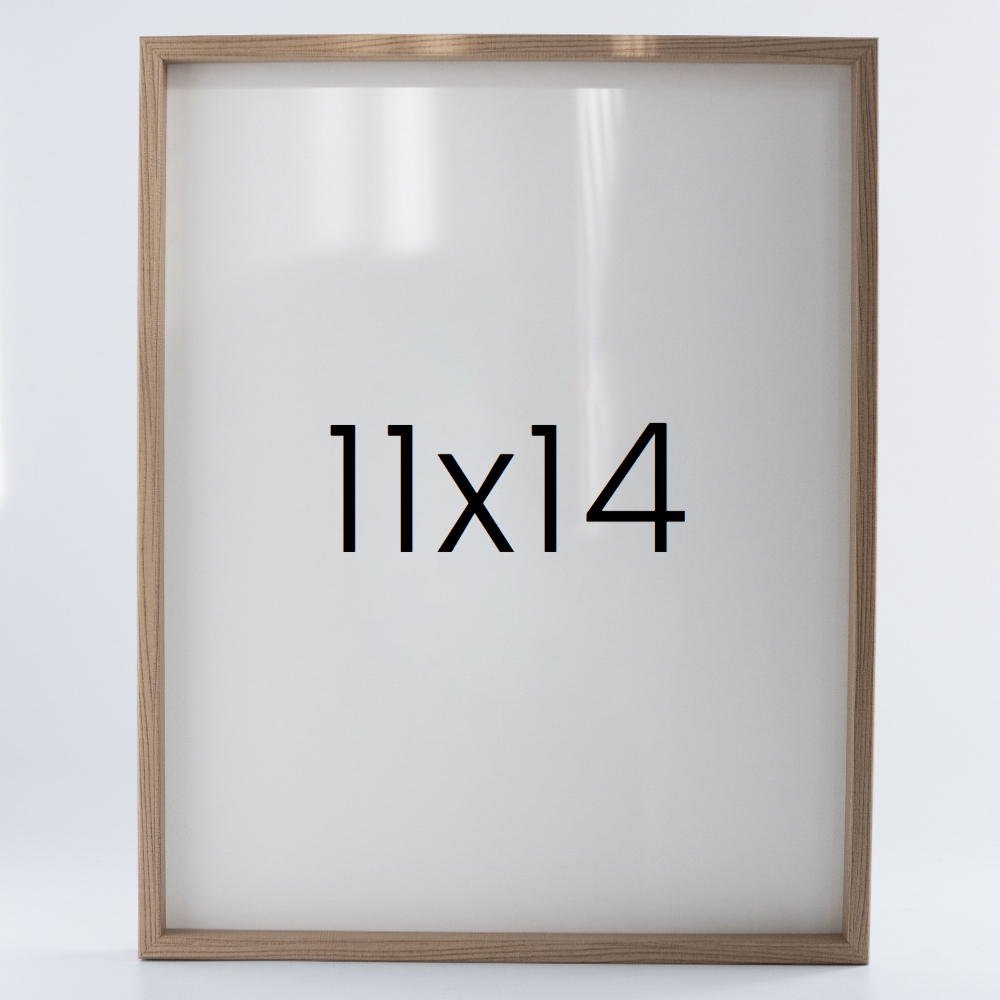 9mm우드심플 원목액자 웨딩 전시회 맞춤 프레임 틀 11x14 279x355mm, 내츄럴 - 메인 이미지