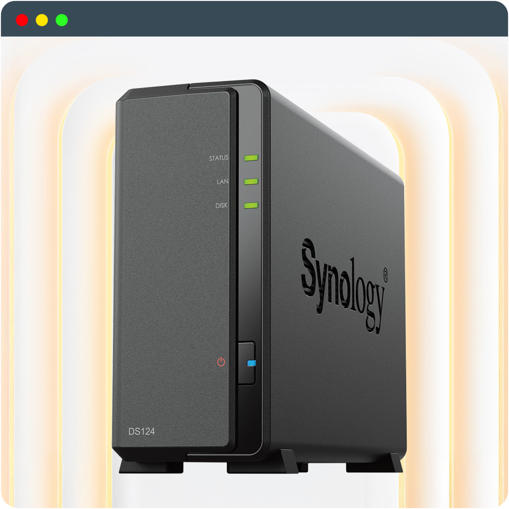 시놀로지 나스 DS124 1BAY NAS 서버 스토리지 케이스 HDD 미포함 - 상품 이미지