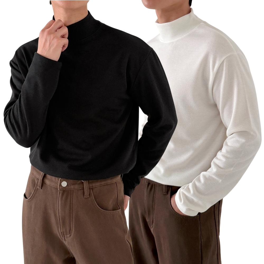 1+1 남자목티 반폴라티 반목티 반폴라 - 상품 이미지