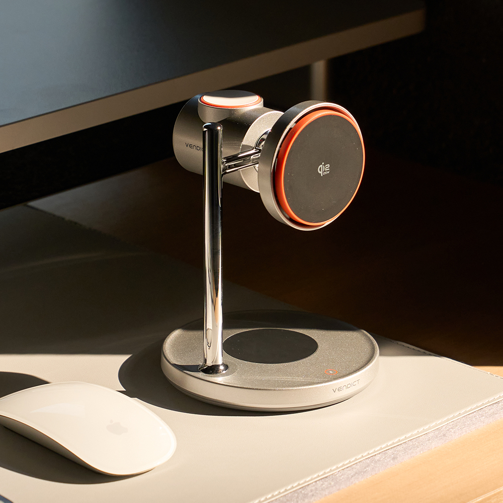 벤딕트 맥세이프 무선 충전기 Qi2 25W 초고속 멀티 3IN1 애플 삼성 에어로스테이션