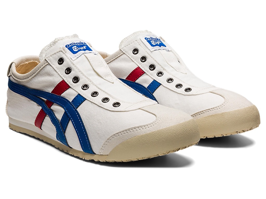 오니츠카타이거 멕시코66 슬립온 WHITE/TRICOLOR 일본직배송 재고 남자 여자 - 상세 이미지 4