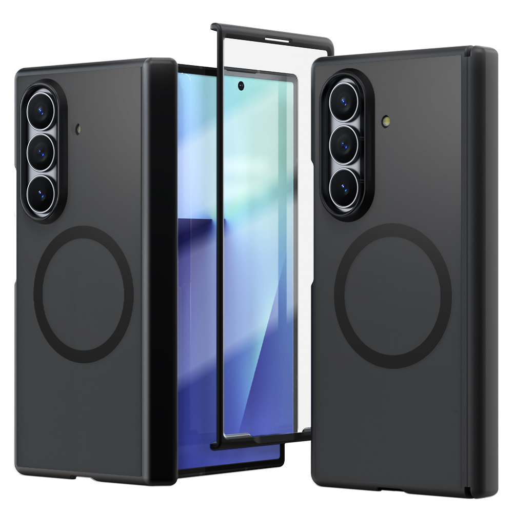 디랩 하이쉴드 힌지보호 맥세이프 풀커버 케이스 매트블랙, 갤럭시Z 폴드7 제품 이미지