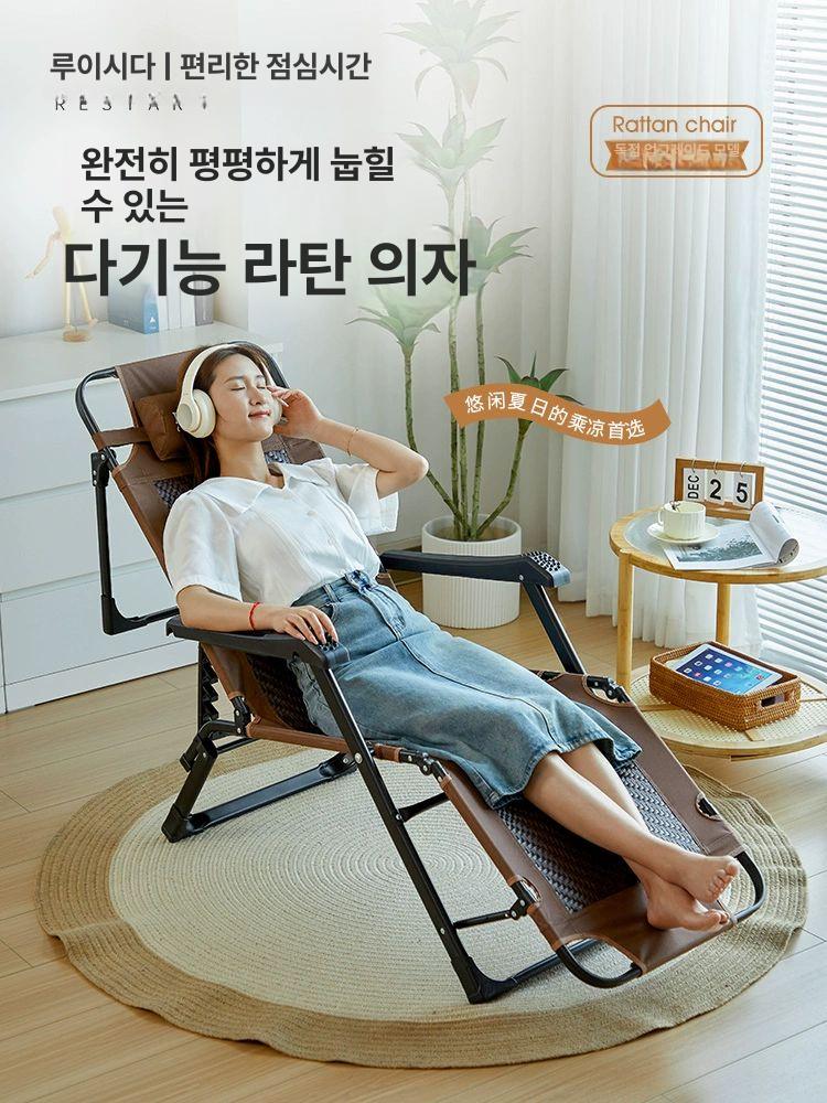호텔 수영장 썬베드 폴딩 비치 펜션 야외 휴식 리클라이너 의자 - 상세 이미지 2