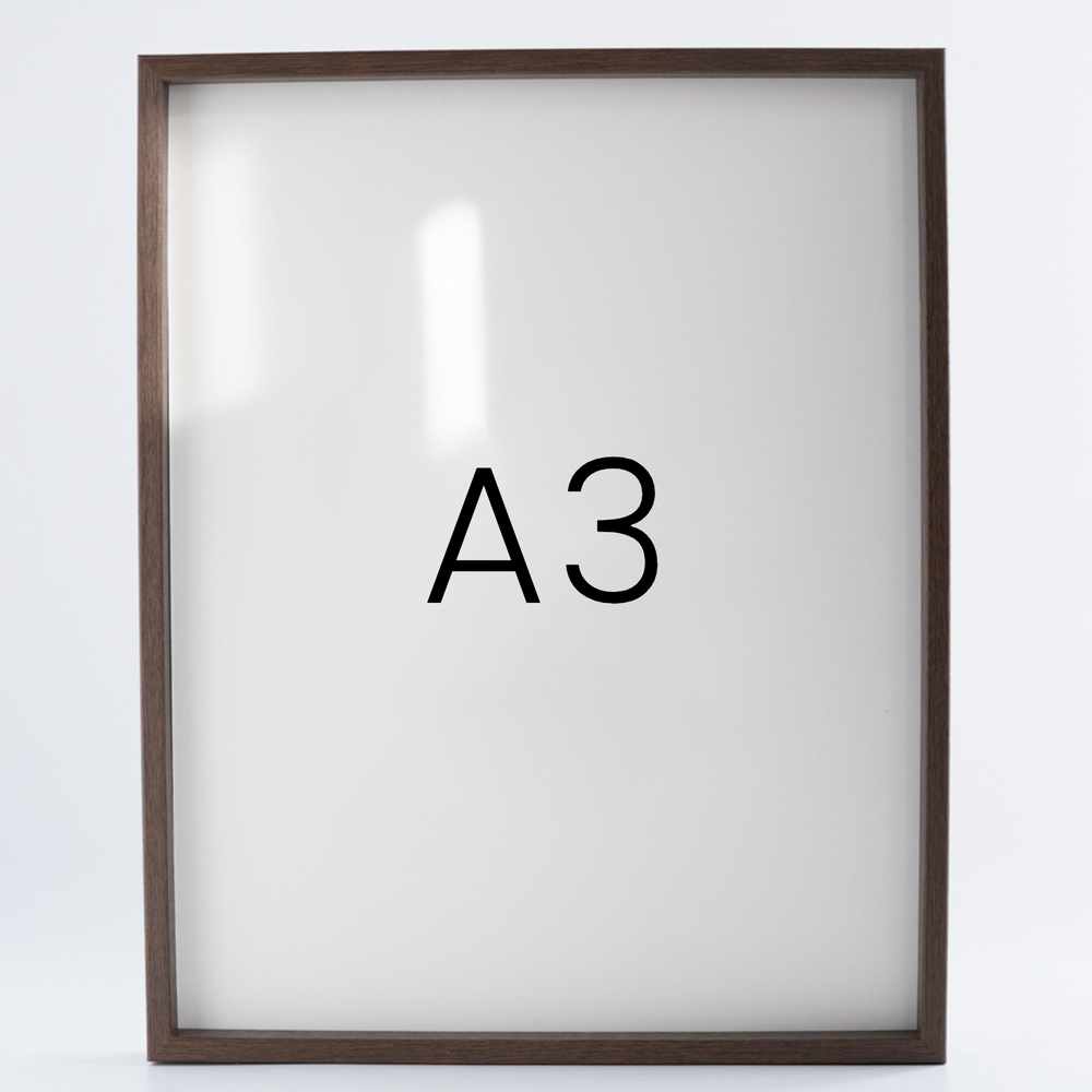 9mm우드심플 원목액자 웨딩 전시회 맞춤 프레임 틀 A3 297x420mm, 월넛